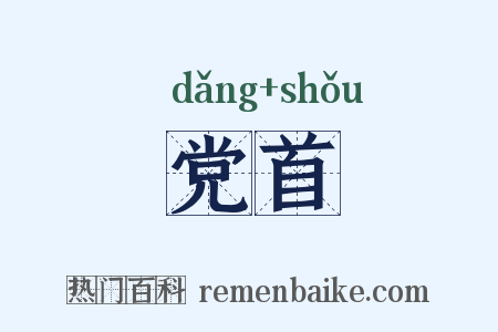 党首是什么意思的图片